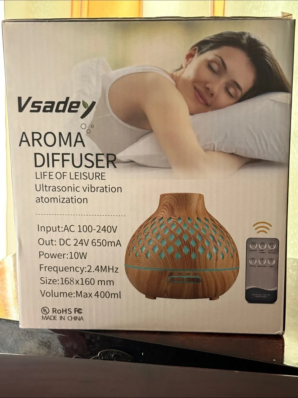 Wood Grain Aroma Diffuser in Brown